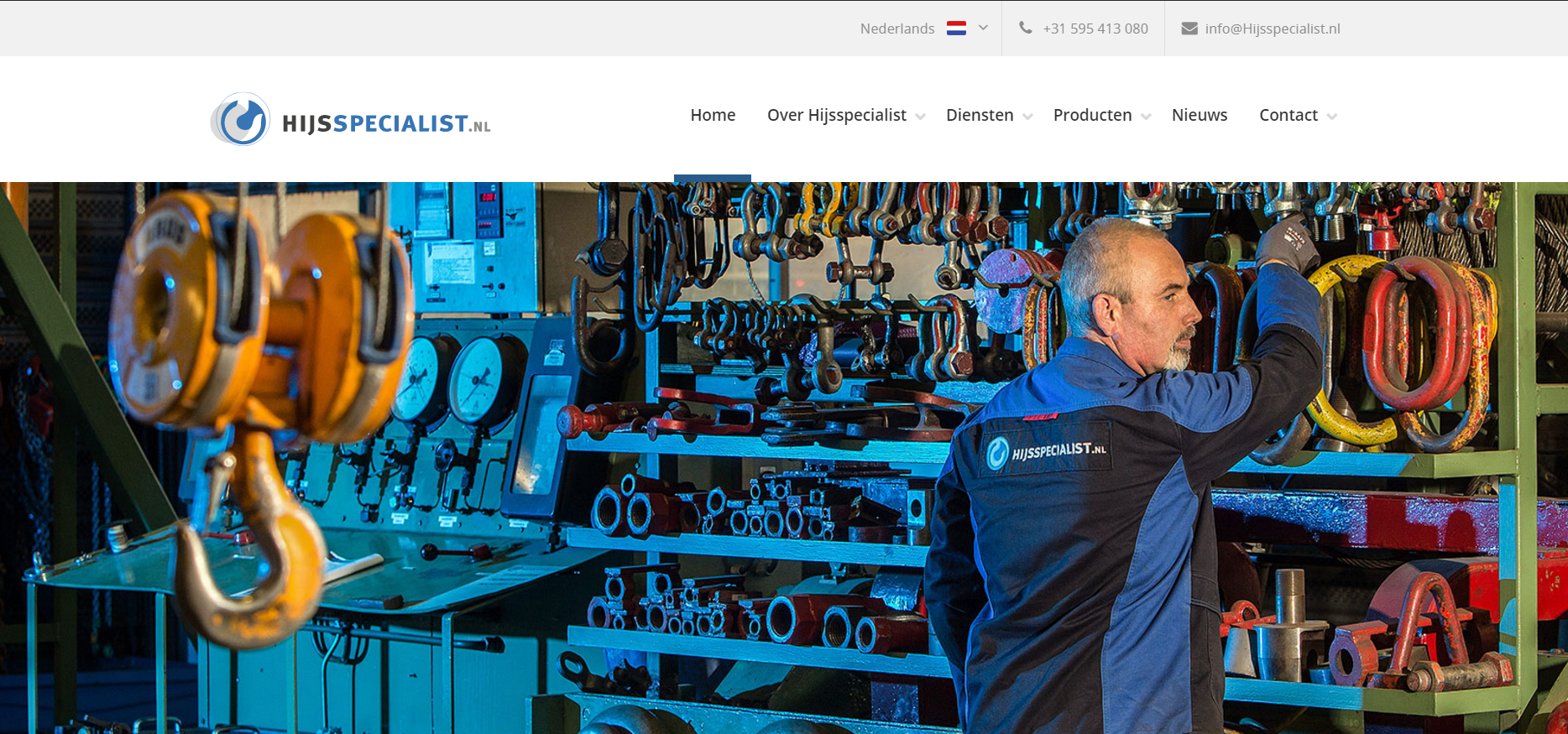 Nieuwe website hijsspecialist